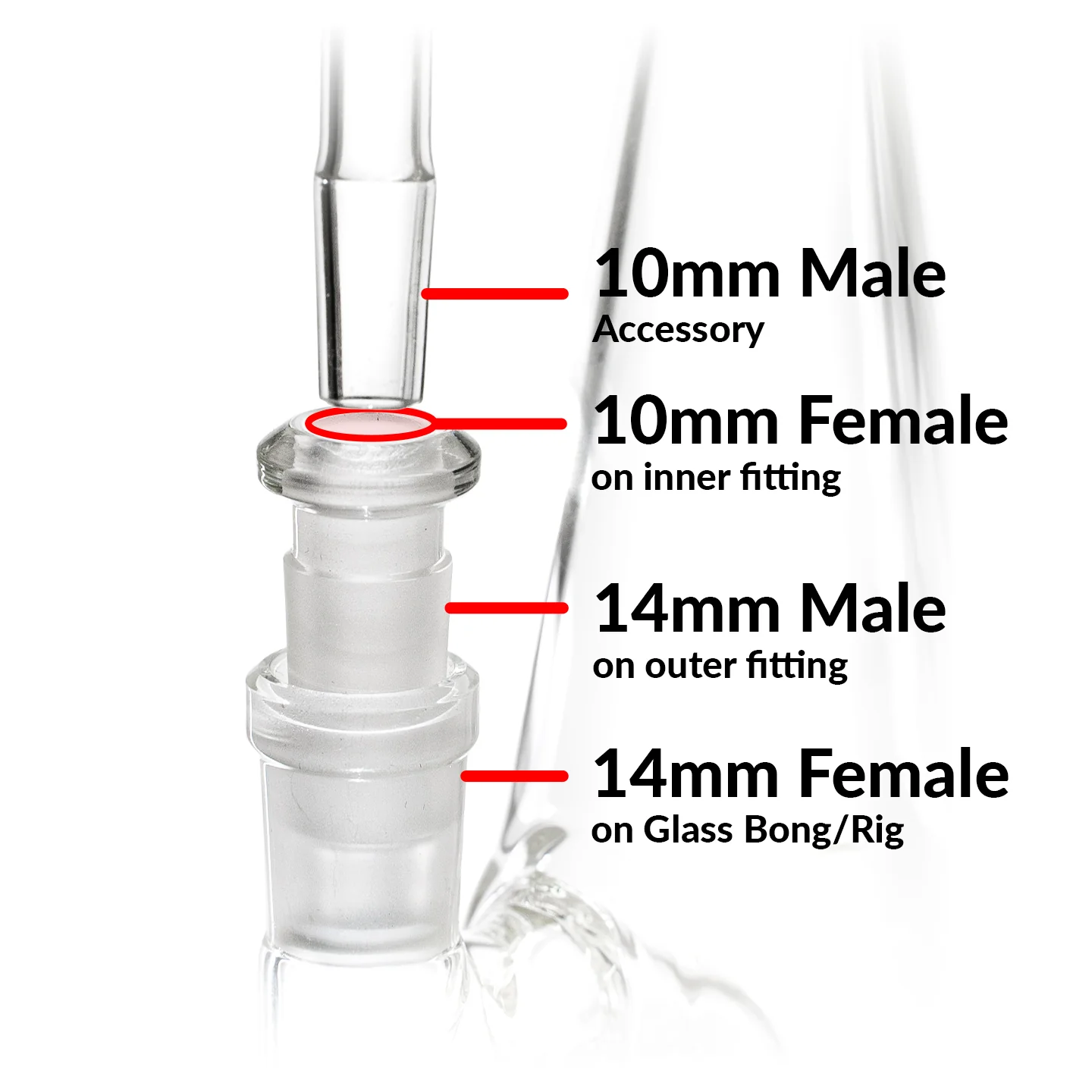 14mm to 10mm Joint Adapter - Image 3