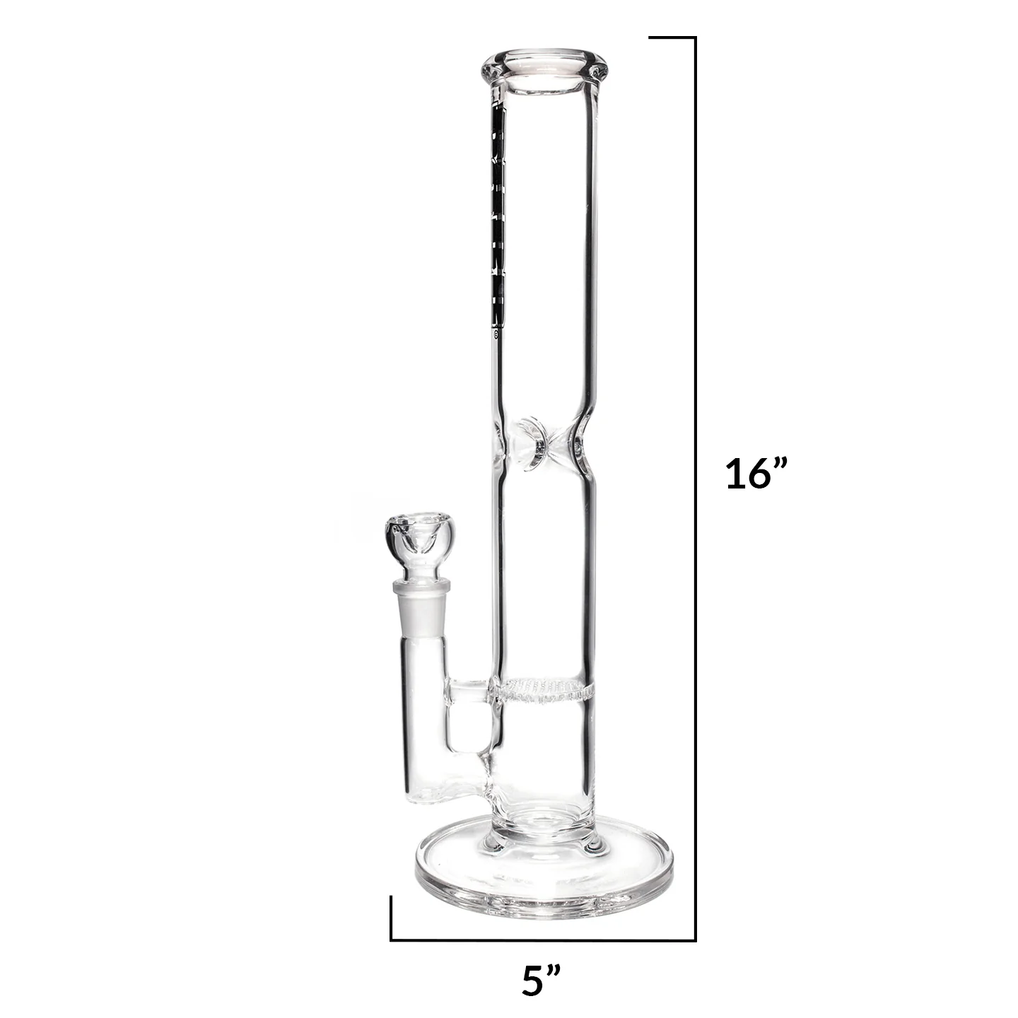16" Honeycomb Straight Tube Bong - Image 3