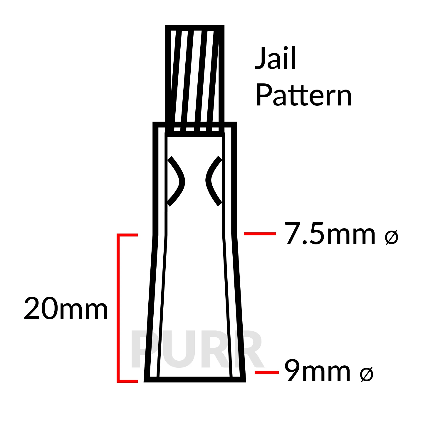 Custom - 3 x Tapered Heady Original Smokey - Jail - Image 2