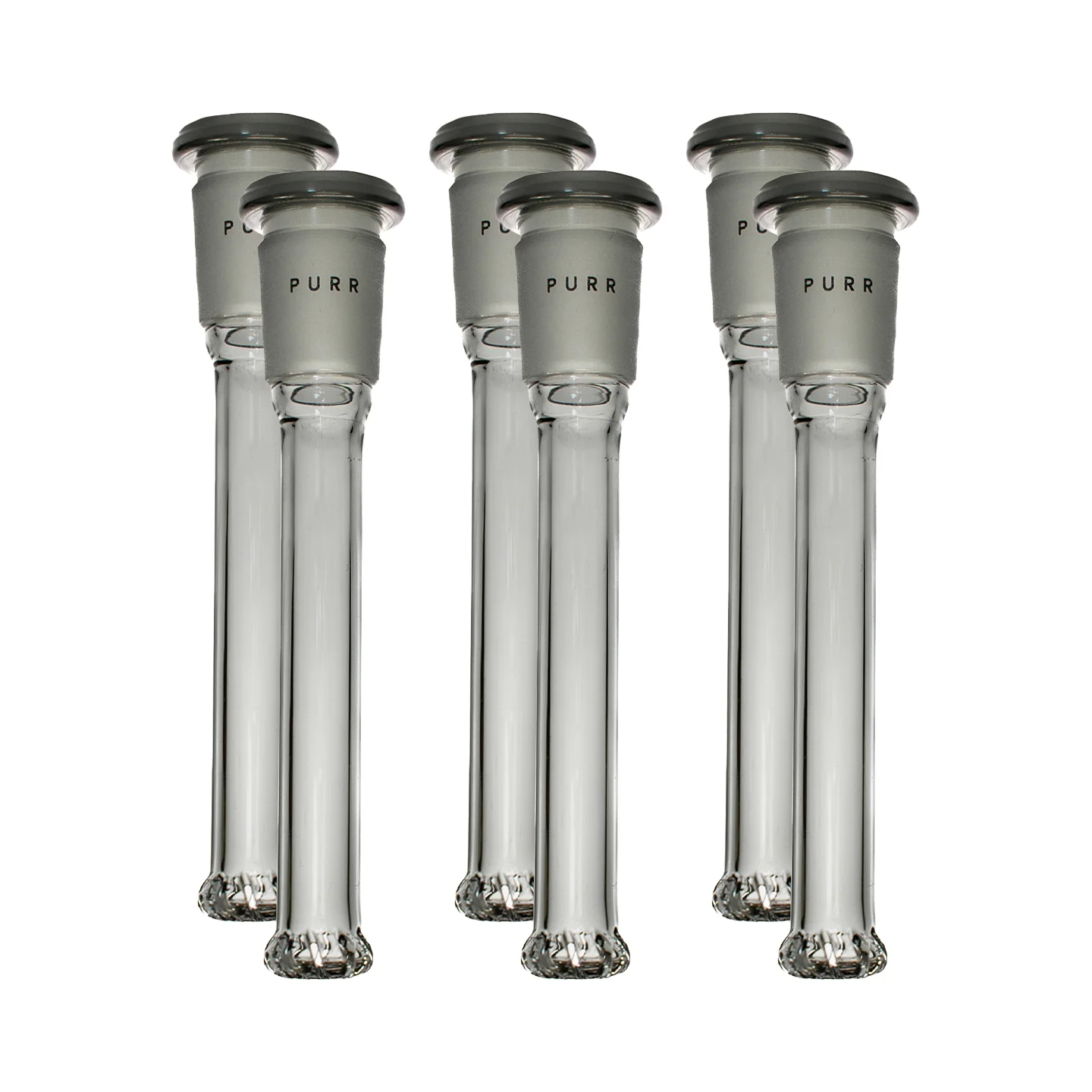 14mm to 18mm Showerhead Glass Downstem (6 Pack)